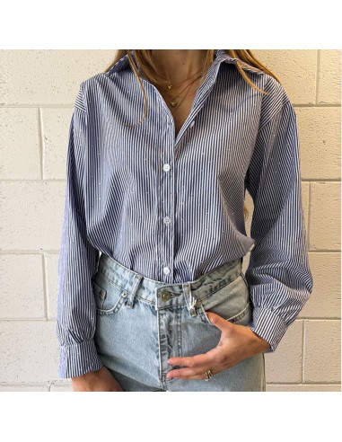Camicia microstrass righe