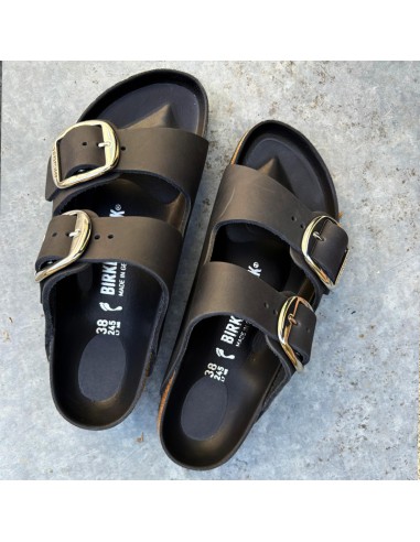 BIRKENSTOCK Arizona Big Buckle Pelle oliata - black
