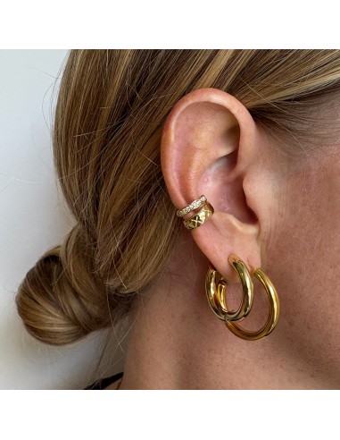 Ear Cuff oro con strass