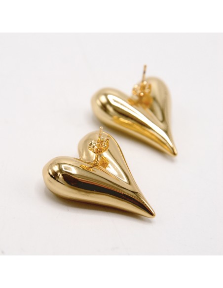 Orecchini a cuore oro