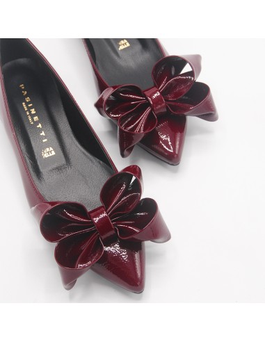 Pasinetti Ballerina maxi-fiocco bordeaux