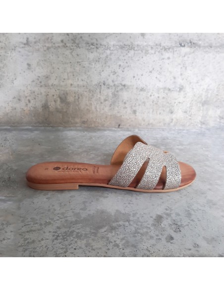 Dorea ciabattina con glitter oro