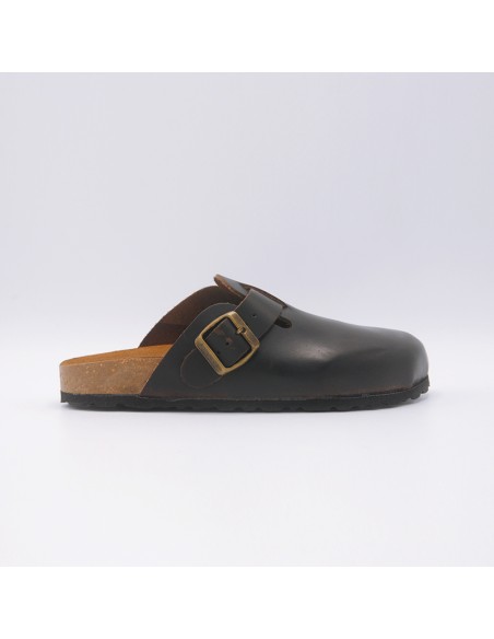 BELLINI SABOT IN PELLE OLIATA T.MORO