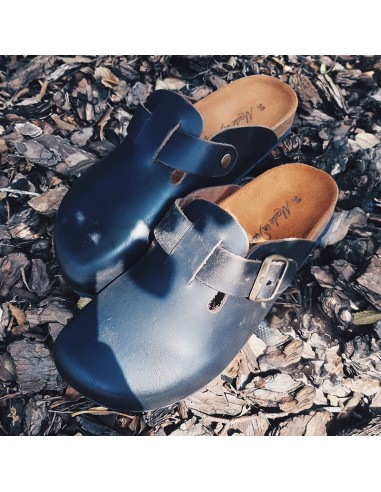 BELLINI SABOT IN PELLE OLIATA T.MORO