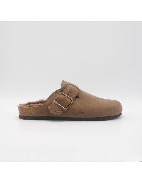 Grunland sabot scamosciato tortora con pelo