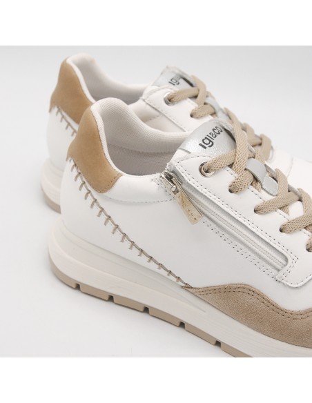 IGI&CO 7659411 sneakers in pelle con impunture