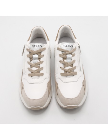 IGI&CO 7659411 sneakers in pelle con impunture