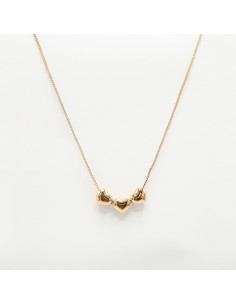 Collana in acciaio 3 cuori