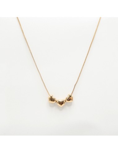 Collana in acciaio 3 cuori