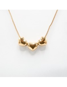 Collana in acciaio 3 cuori 2