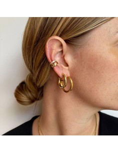 Ear Cuff oro con strass 2