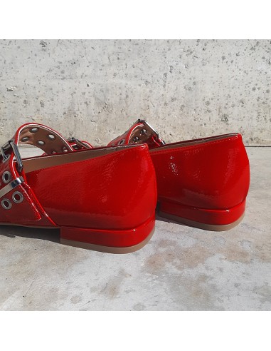 Pasinetti ballerina rosso con anelli...