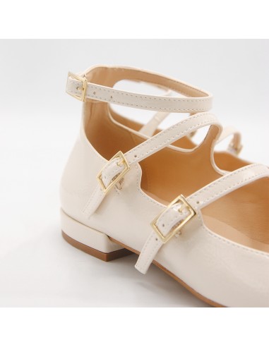 Pasinetti Mary Jane in vernice burro