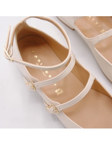 Pasinetti Mary Jane in vernice burro