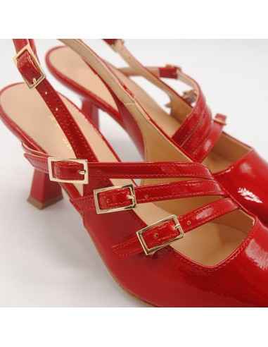 Pasinetti decolletè in vernice rossa...