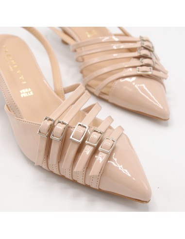 Pasinetti decolleté nude con 5 fibbie Pasinetti decolleté nude con 5 fibbie