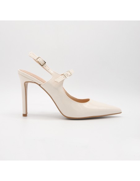 Decolleté tacco 10 burro