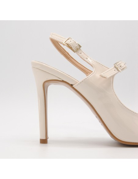 Decolleté tacco 10 burro