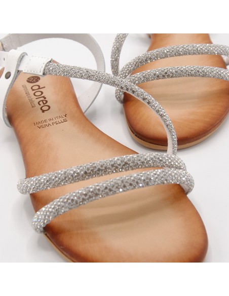 Dorea sandalo bianco con strass