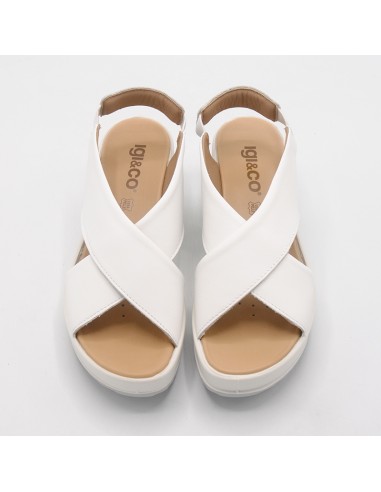 IGI&CO sandalo in pelle bianca ad...