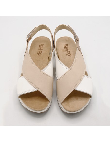 Igi&co sandalo con fasce ad intreccio