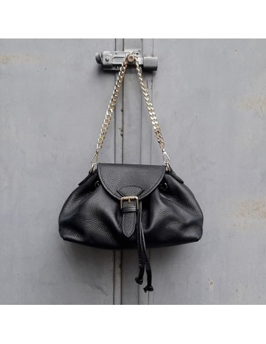 Pasinetti borsa sacchetto in pelle nera