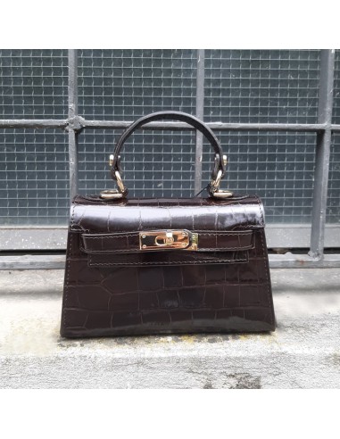 Pasinetti mini-bag trapezio cocco t.moro