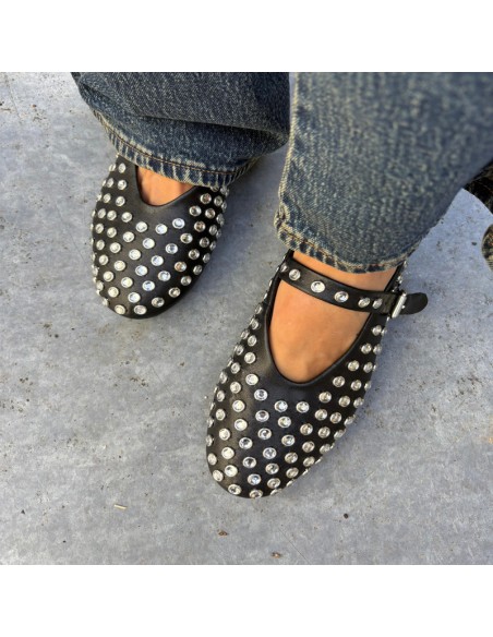 Ovyè ballerina pelle strass