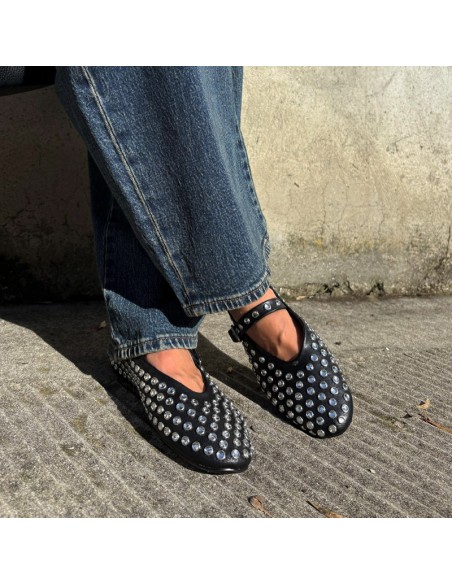 Ovyè ballerina pelle strass