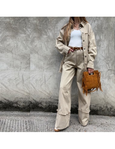 Lumina Pantalone in Denim Crema