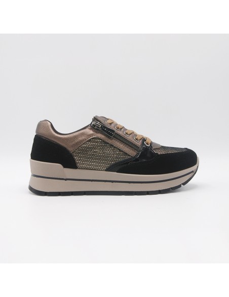 IGI&CO 6673811 sneakers in pelle laminata bronzo