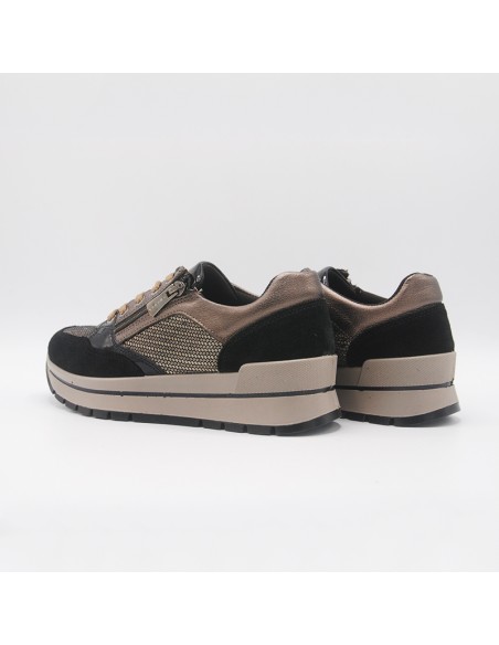 IGI&CO 6673811 sneakers in pelle laminata bronzo