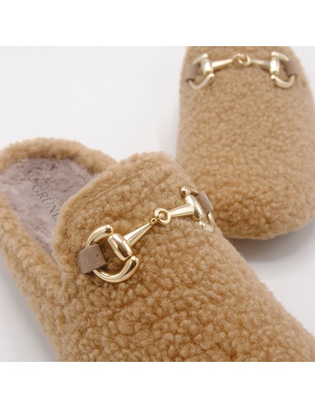 GRUNLAND CI2569 CIABATTA TEDDY CON MORSETTO