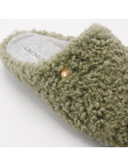 GRUNLAND CI3174 B2GAGA Ciabatta teddy menta