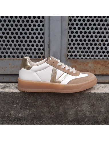 Victoria sneakers in pelle bianca/ambra