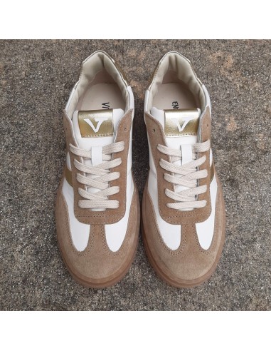 Victoria sneakers in pelle bianca/ambra