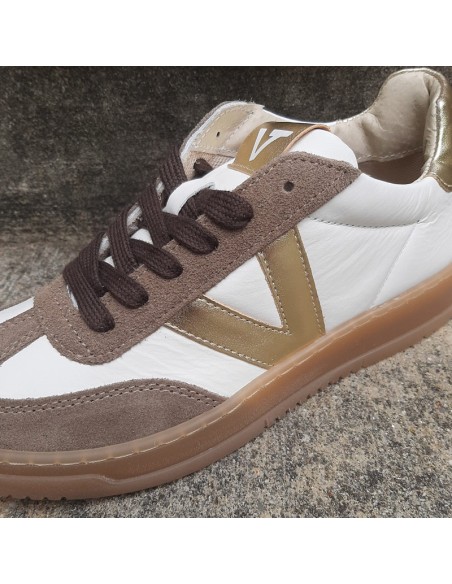 Vitamina sneakersin pelle bianco/sand