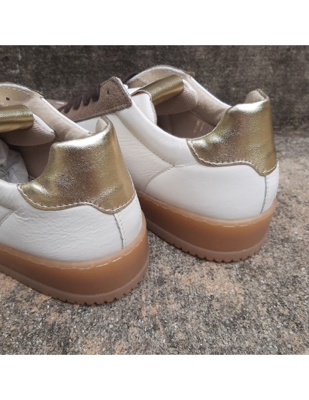 Vitamina sneakersin pelle bianco/sand