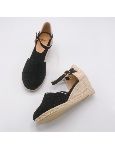 CALZAMANIA Campesina in pizzo nero