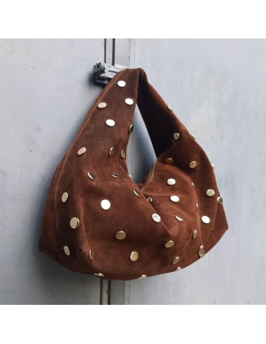 Borsa camoscio cioccolato con... Borsa camoscio cioccolato con...