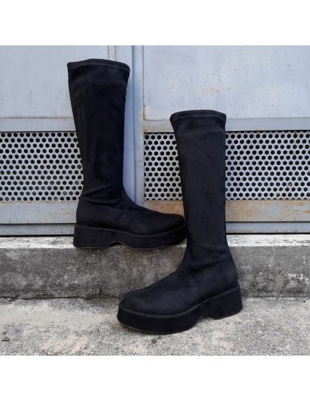 Pasinetti stivale con zeppa elasticizzato