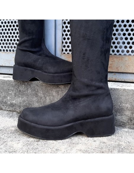 Pasinetti stivale con zeppa elasticizzato