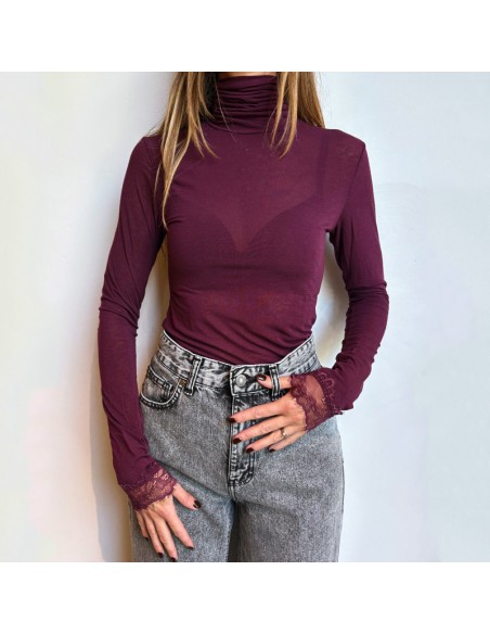 Lumina dolcevita "Cashmere Touch" bordeaux