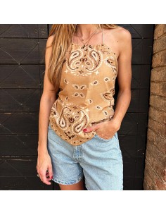 Lumina top bandana beige