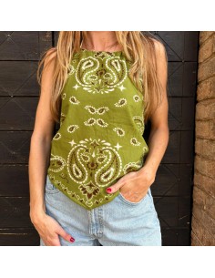 Lumina top bandana verde