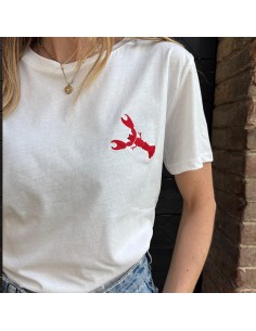 T-shirt con aragosta ricamata 2