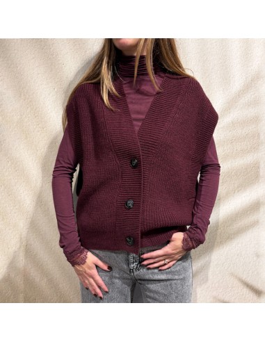 LUMINA GILET ZZ22138 BORDEAUX