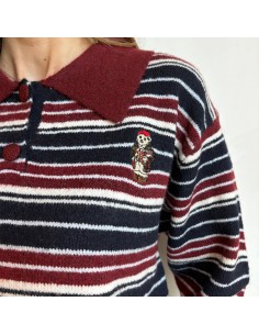 Maglione/polo a righe con... 2