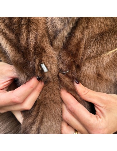 Gilet in ecopelliccia visone