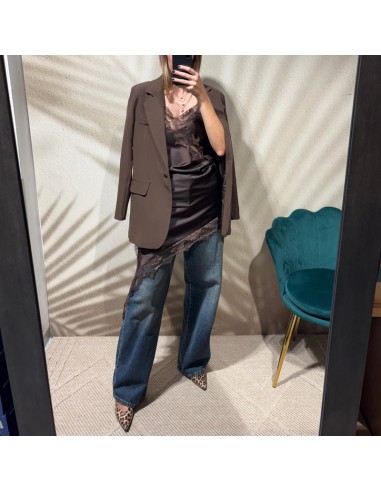 Abito/sottoveste con pizzo t.moro